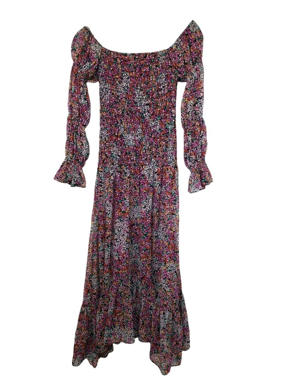 NWT Misa Los Angeles Rashida Smocked Floral Maxi Dress Nazirah Boho Whimsigoth - Picture 13 of 16